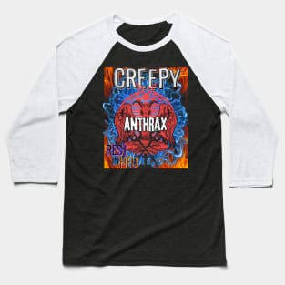 Rest In Hell Anthrax Baseball T-Shirt